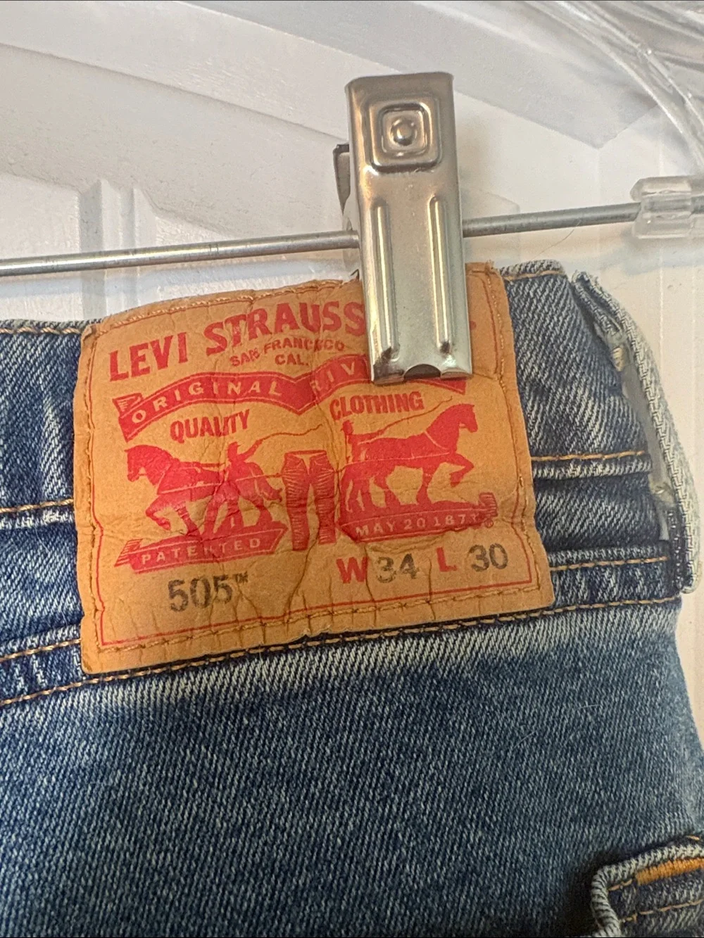 Levi's Straight Fit Blue Denim Jeans